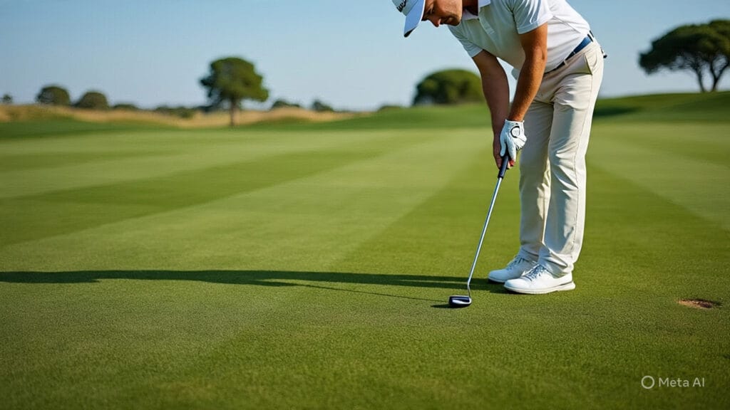 Golfer Using Visualization for a Difficult Putt
