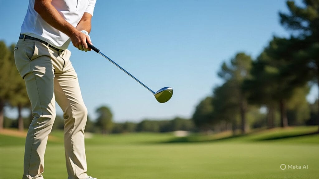 Golfer with a Backwards Grip