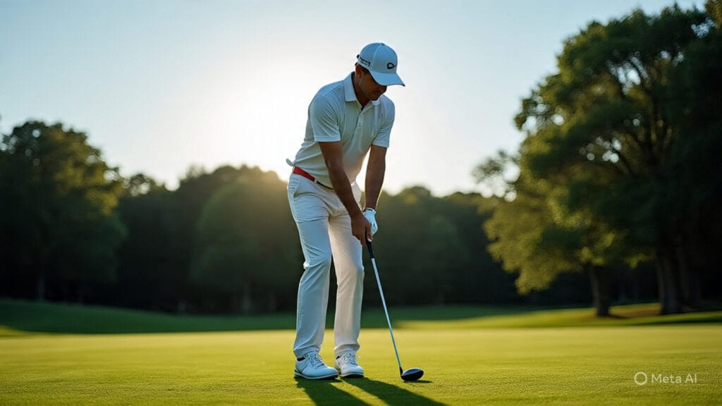 Golfer Leaning Too Far Forward in His Stance