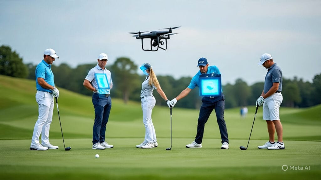 Golfers Making Use of Technology