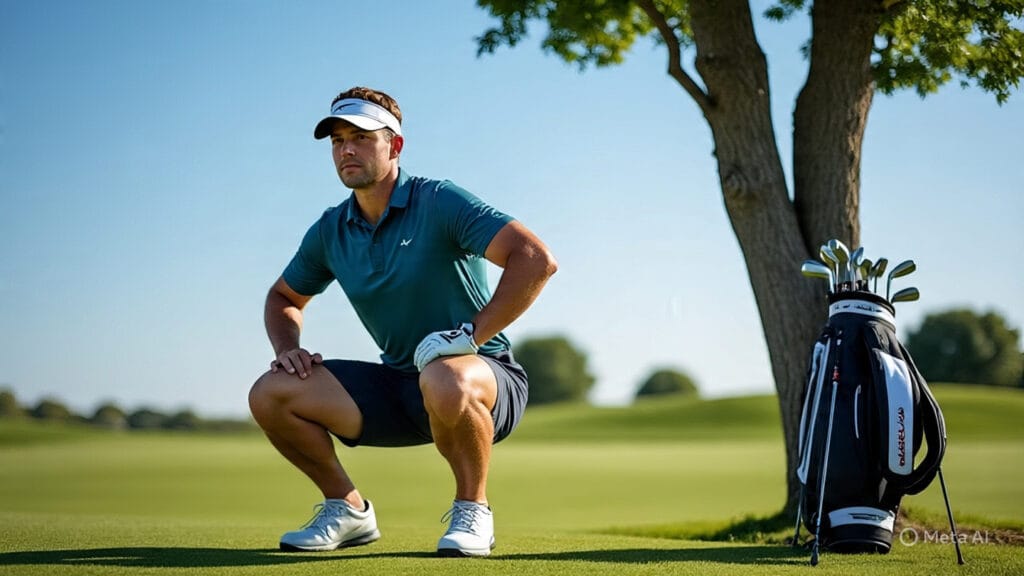 Golfer Doing Squats