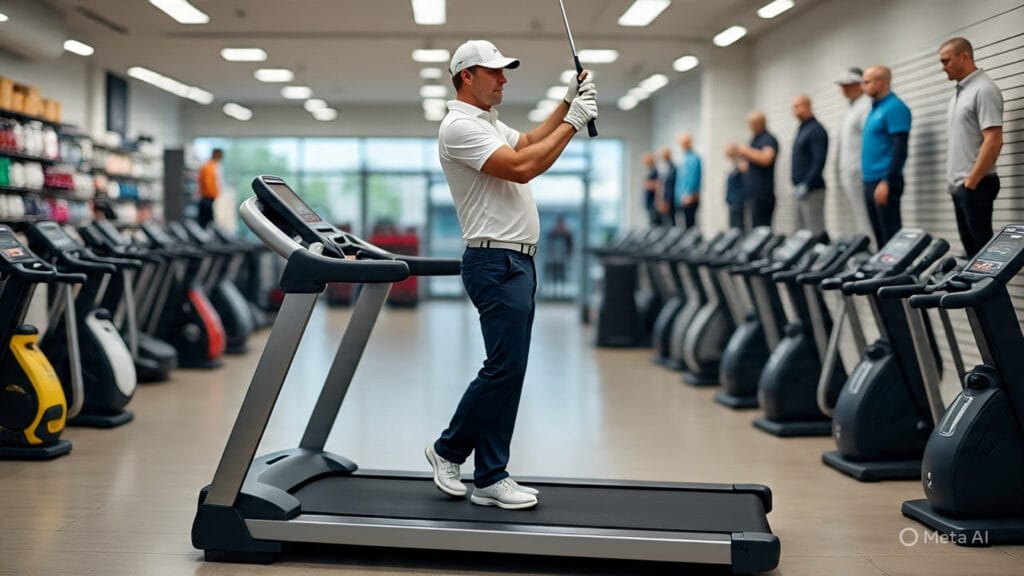 Golfer on a Treadmill