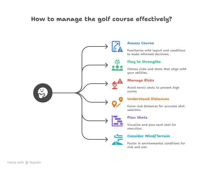 Infographic Showing Golf Course Management Skills