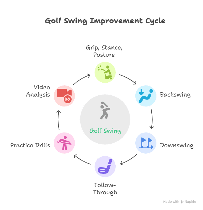 Infographic Showing Mastering Swing Mechanics