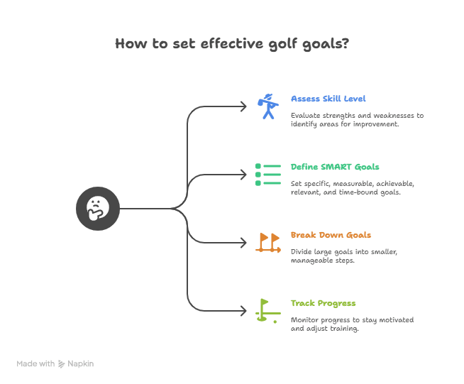 Graphic Outline for Setting Clear and Realistic Golf Goals