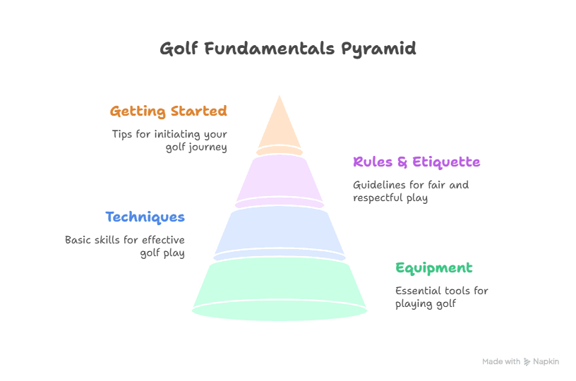 Infographic of the Fundamentals of Golf for Beginners